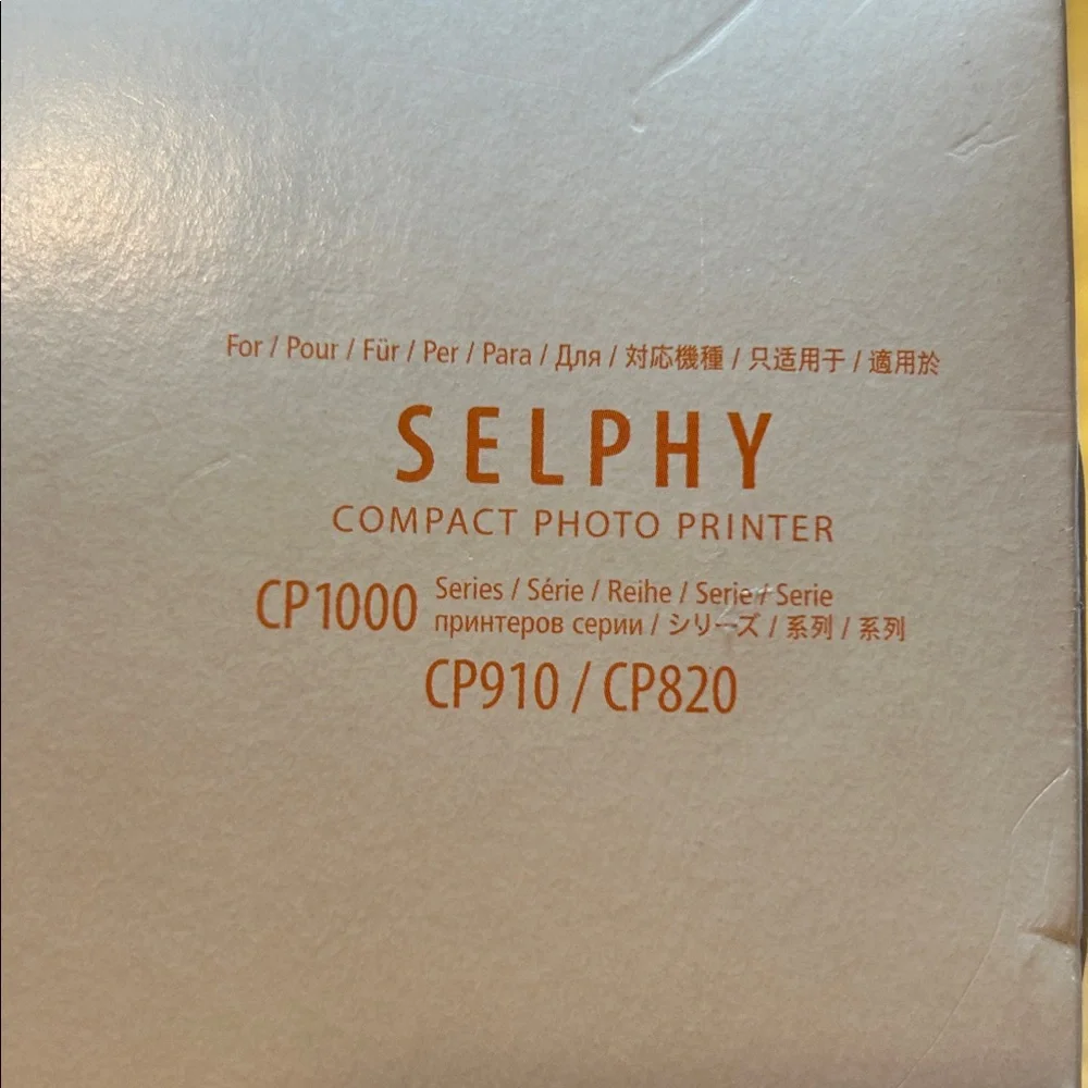 New Canon Selphy RP-108 Color Ink and Paper Set CP1000 Postcard Size 108 sheets